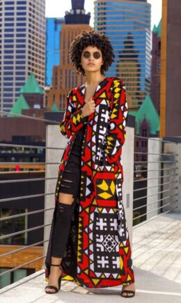 multicolor V Neck Slim fit Bandage Print Polyester Print Long Sleeve