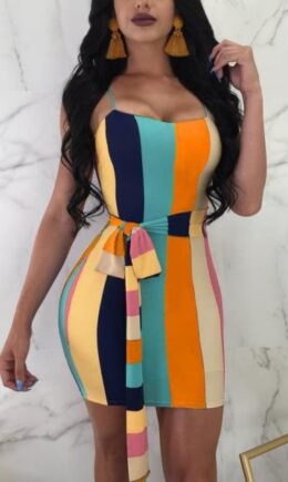 Sexy & Club Sleeveless Step skirt Middle length skirt Club Dresses
