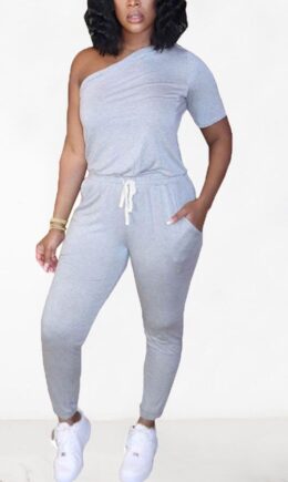 Polyester Fashion Casual adult Ma'am Patchwork Solid asymmetrical Two Piece Suits Straight Short Sleeve Two Pieces