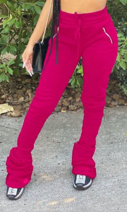 Drawstring High Solid Pants Pants Bottoms