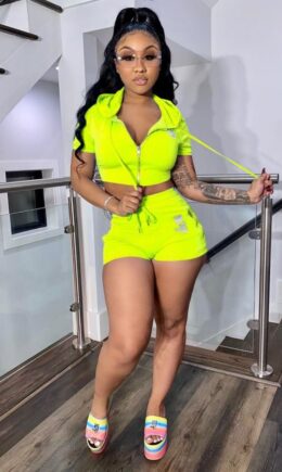 Polyester Casual Fashion adult Patchwork Two Piece Suits Zippered Solid diamonds pencil Short Sleeve