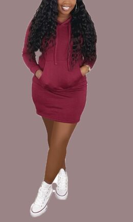 Polyester Casual Sleeve V Neck A-Line Knee-Length Solid Dresses