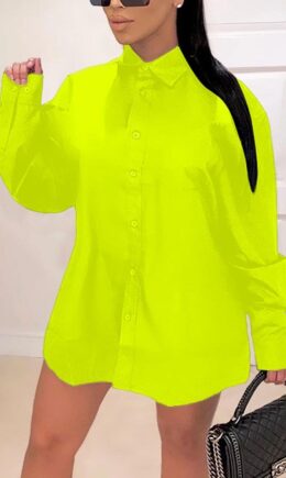 Fashion adult England Ma'am Shirt sleeves Long Sleeves Turndown Collar Step Skirt Knee-Length Print Solid Dresses