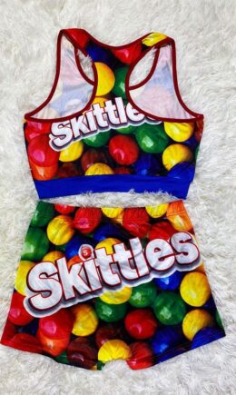 colour Polyester Sexy Solid Straight Sleeveless Two Pieces