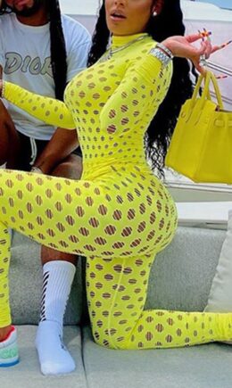Fashion Sexy Solid Ripped Split Joint O Neck Regular Jumpsuits