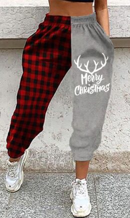 Casual Print Loose Bottoms