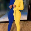 blue and yellow