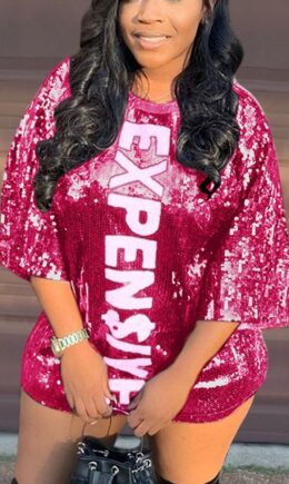 Sexy Print O Neck A Line Dresses