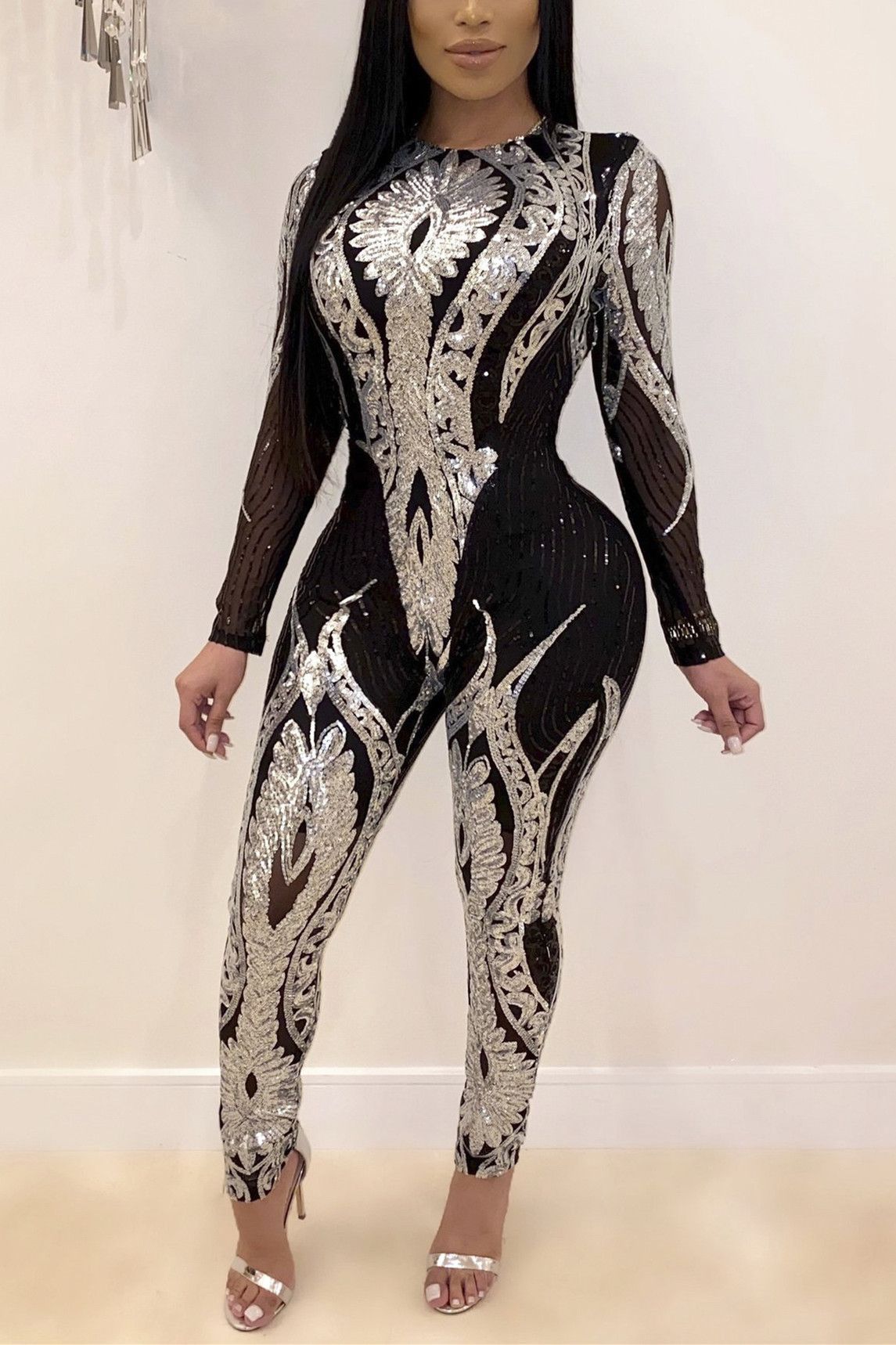 Ombre Whisper Sequins Jumpsuit