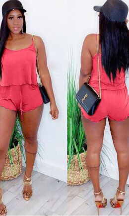 Polyester Fashion Sexy adult Ma'am Patchwork Solid Two Piece Suits pencil Sleeveless Two Pieces