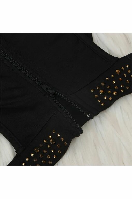 Acetyl fiber Sexy Cap Sleeve Long Sleeves O neck A-Line Ankle-Length diamonds chain perspective Clu