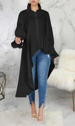 Polyester Sexy adult Fashion Cap Sleeve Long Sleeves O neck Asymmetrical Mid-Calf asymmetrical Solid