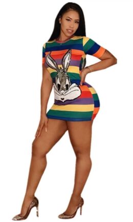 Multi-color Polyester Sexy Fashion Cap Sleeve Short Sleeves O neck Step Skirt Mini Print Sequin Patchwork
