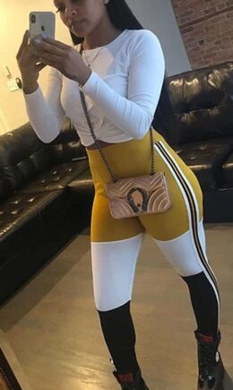 Polyester Elastic Fly Sleeveless Mid Patchwork Skinny Pants  Pants