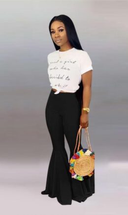 Polyester Elastic Fly High Asymmetrical Draped Solid Boot Cut Pants  Pants