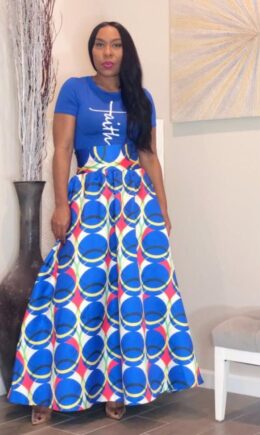 Elastic Fly High Dot Asymmetrical Print Draped Pleated skirt Pants Skirts