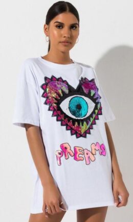 Polyester Fashion Casual Cap Sleeve Short Sleeves O neck Slim Dress Mini Character eye asymmetrical