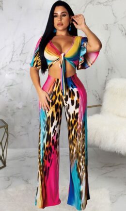 Multi-color Polyester Sexy Fashion Patchwork Zippered Print Loose