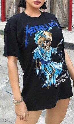Fashion Casual Print Basic O Neck T-Shirts