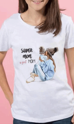 Casual Print Split Joint O Neck T-Shirts