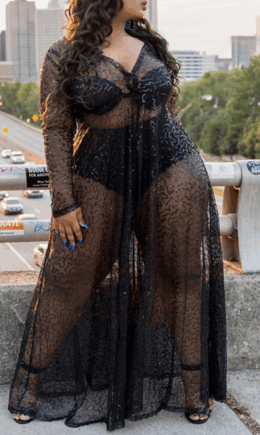 Sexy Patchwork See-through Mesh V Neck Straight Dresses