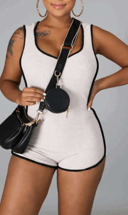 Casual Solid Split Joint Hooded Collar Skinny Jumpsuits