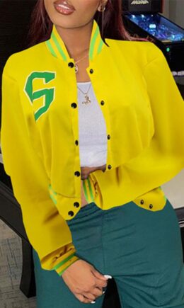 Fashion Casual Patchwork Cardigan Outerwear