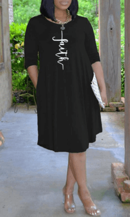 Casual Print Split Joint O Neck Cake Skirt Dresses