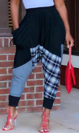 Fashion Casual Print Split Joint Regular High Waist Trousers
