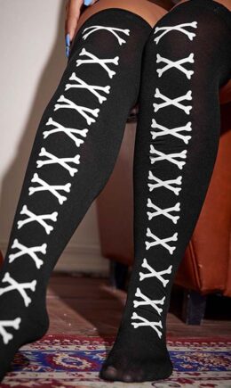 Halloween Fashion Print Stockings