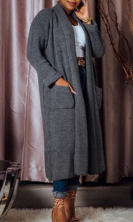 Fashion Casual Solid Split Joint Outerwear