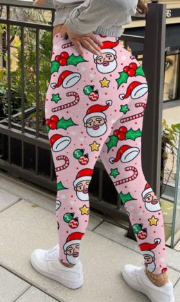 Casual Print Split Joint High Waist Pencil Full Print Bottoms