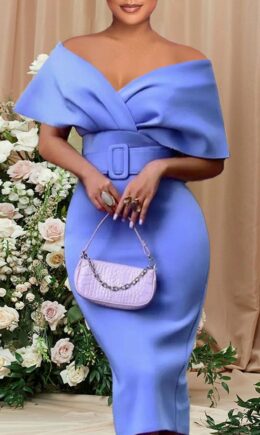Sexy Elegant Solid Split Joint V Neck One Step Skirt Dresses