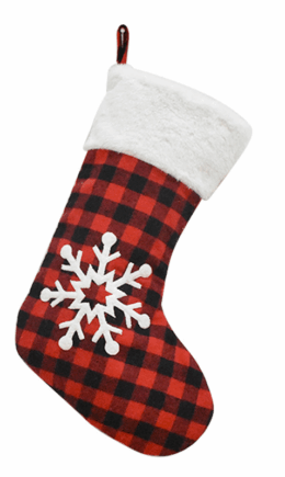 Street Cute Print Wapiti Snowflakes Split Joint Sock
