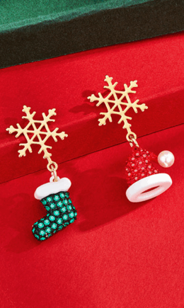 Fashion Party Snowflakes Split Joint Earrings